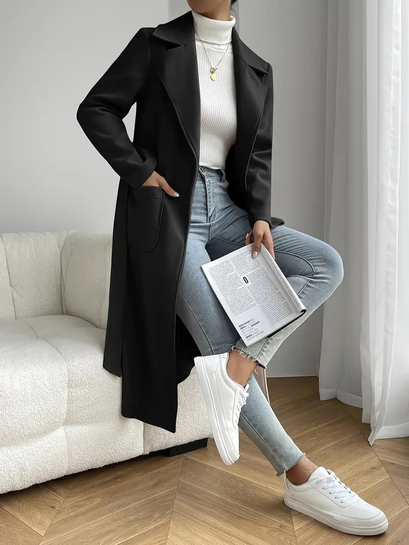 Celine – Langer Trenchcoat mit Taschen