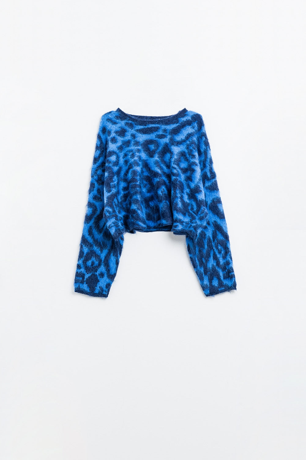 PULLOVER MAVI MIT LEOPARDENMUSTER