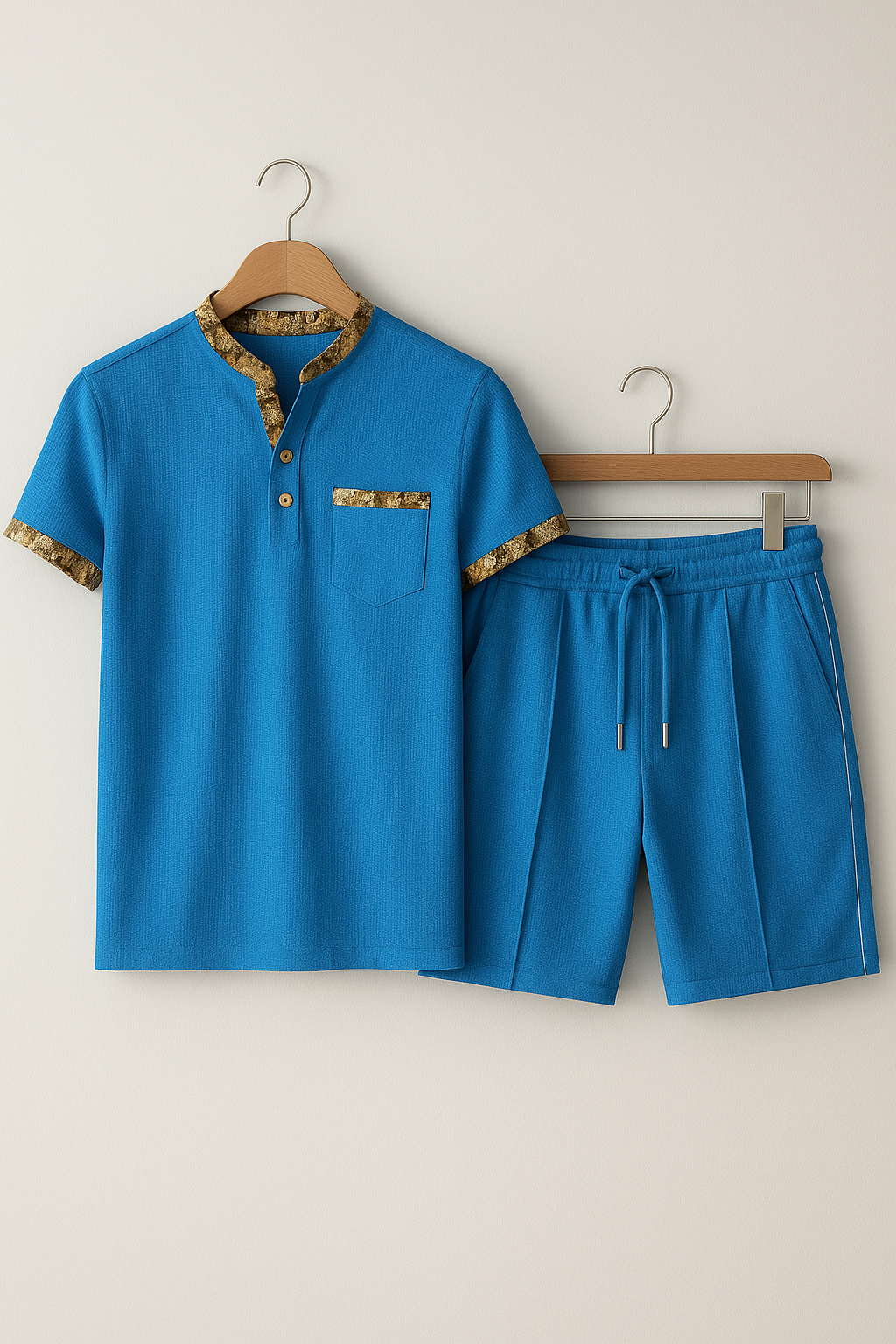 Albert - Casual Shorts Set mit Stehkragen 10