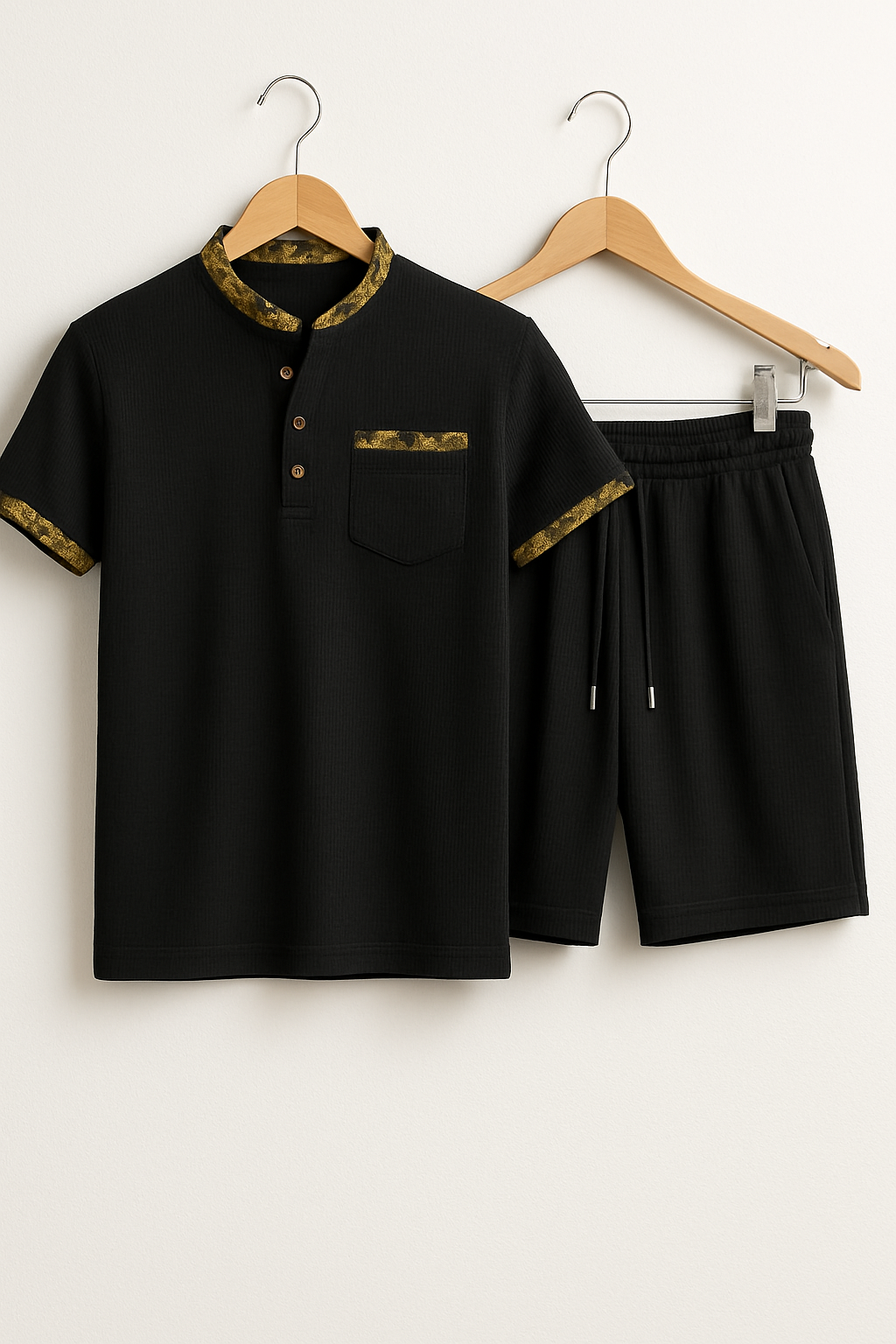 Albert - Casual Shorts Set mit Stehkragen 2