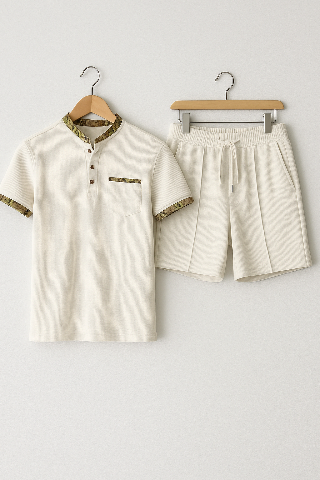 Albert - Casual Shorts Set mit Stehkragen 4