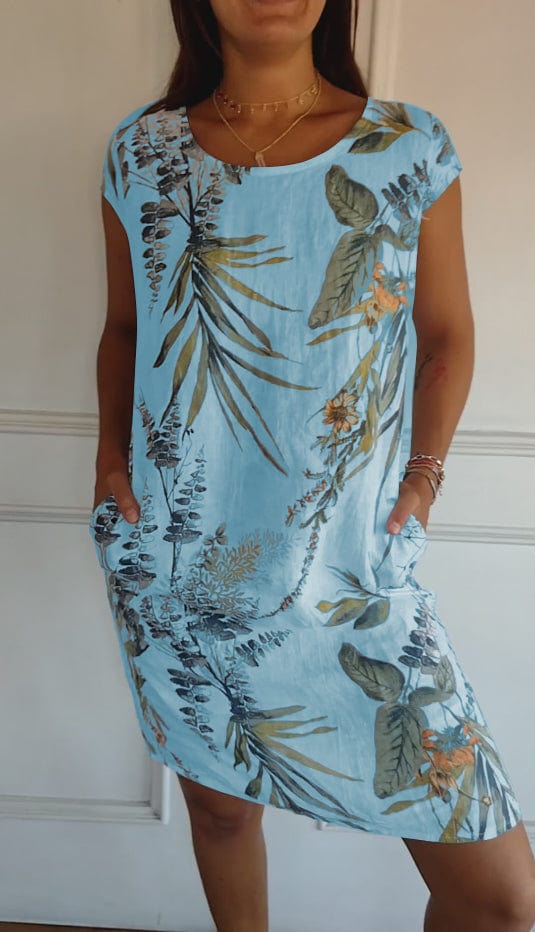 Alina - Bequemes Kleid für Damen Blau
