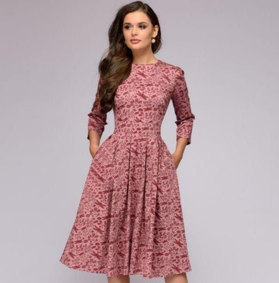 Angela - Elegantes Damenkleid rosa