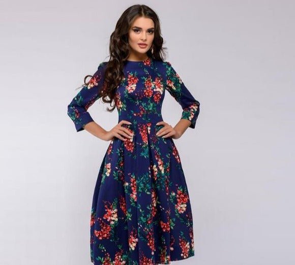 Angela - Elegantes Damenkleid violett