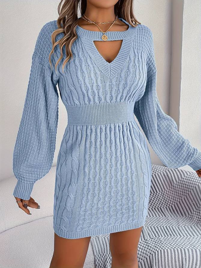 Antonella- Strickkleid Blau