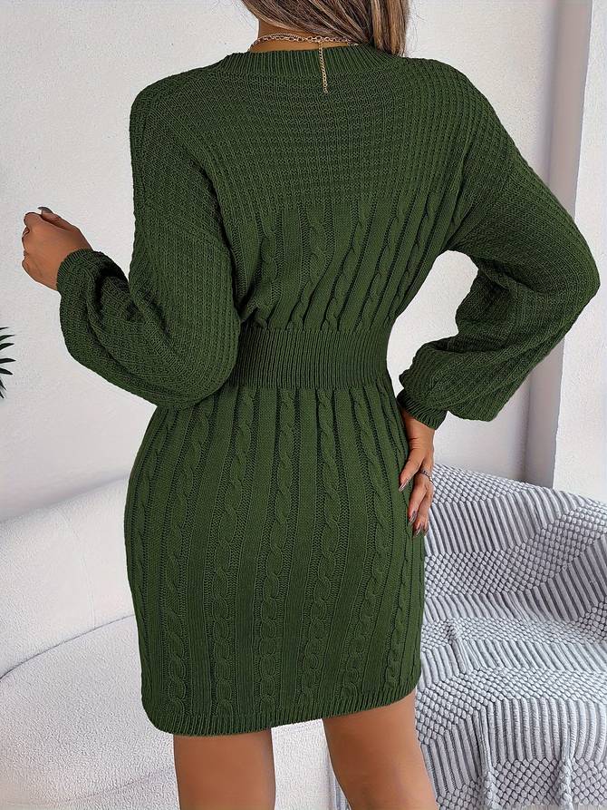 Antonella- Strickkleid Grün 2