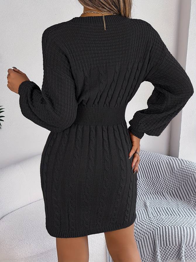 Antonella- Strickkleid Schwarz 2