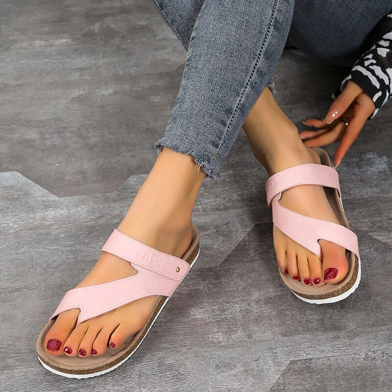 Archwave - Kork Offene Orthopädische Sandalen Rosa