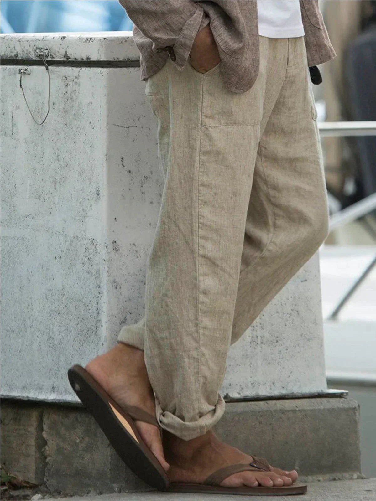 Armin – Leinenhose Herren Stylisch Sommerlook Bequem Urban 1