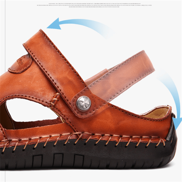Arnold - Orthopädische Ledersandalen Dunkelbraun 2