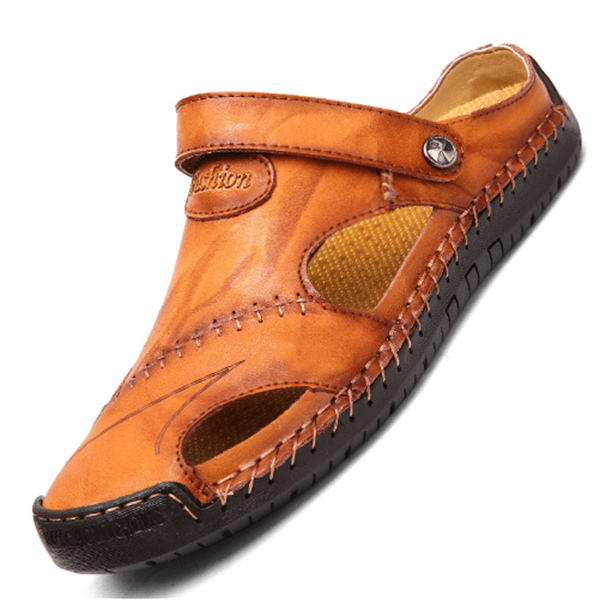 Arnold - Orthopädische Ledersandalen Hellbraun