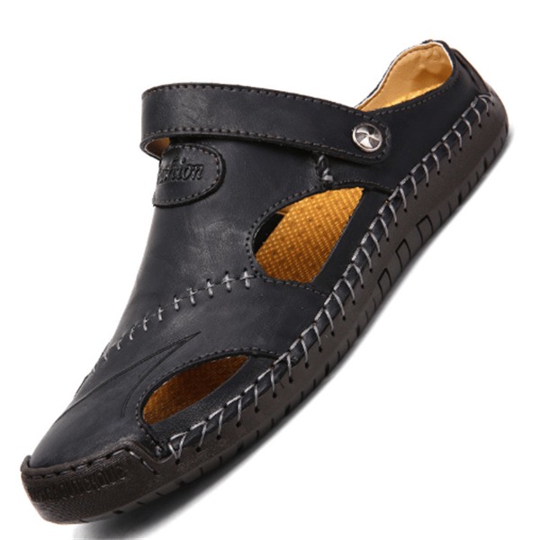 Arnold - Orthopädische Ledersandalen Schwarz