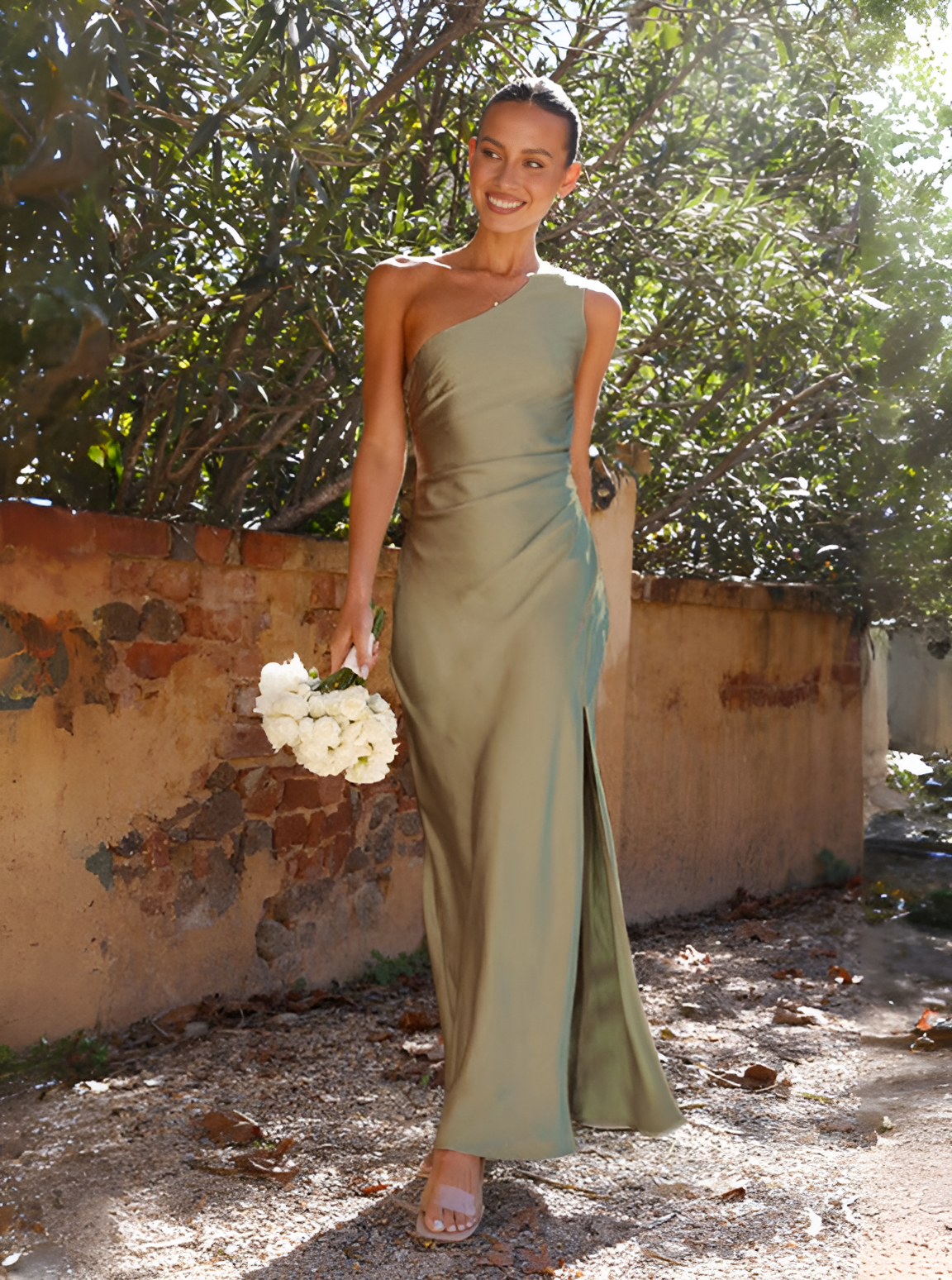 Bernadette - Atemberaubendes Sexy Maxikleid Grun
