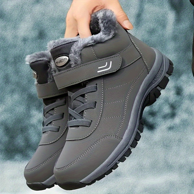 Bernd - Winterschuhe Unisex Stiefel Knöchelhoch Mit Riemenb Grau 1