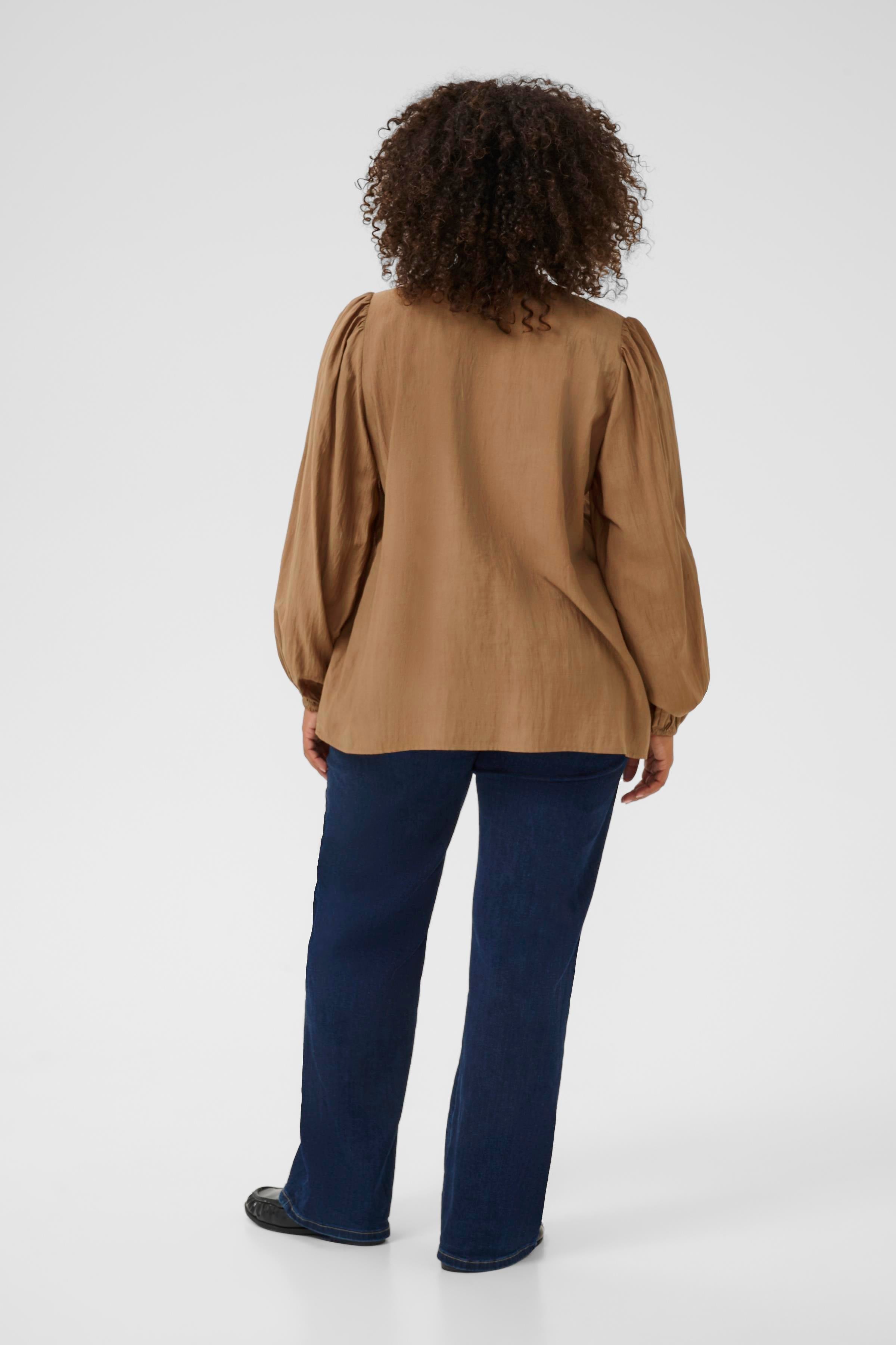Bethan - Hellbraun Bluse KCmirana 3