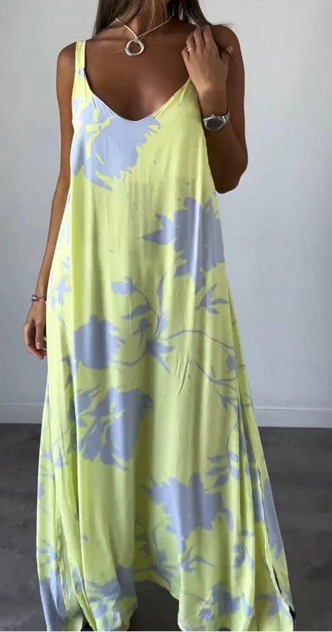 Bettina- Damen Sommerkleid Gelb 1
