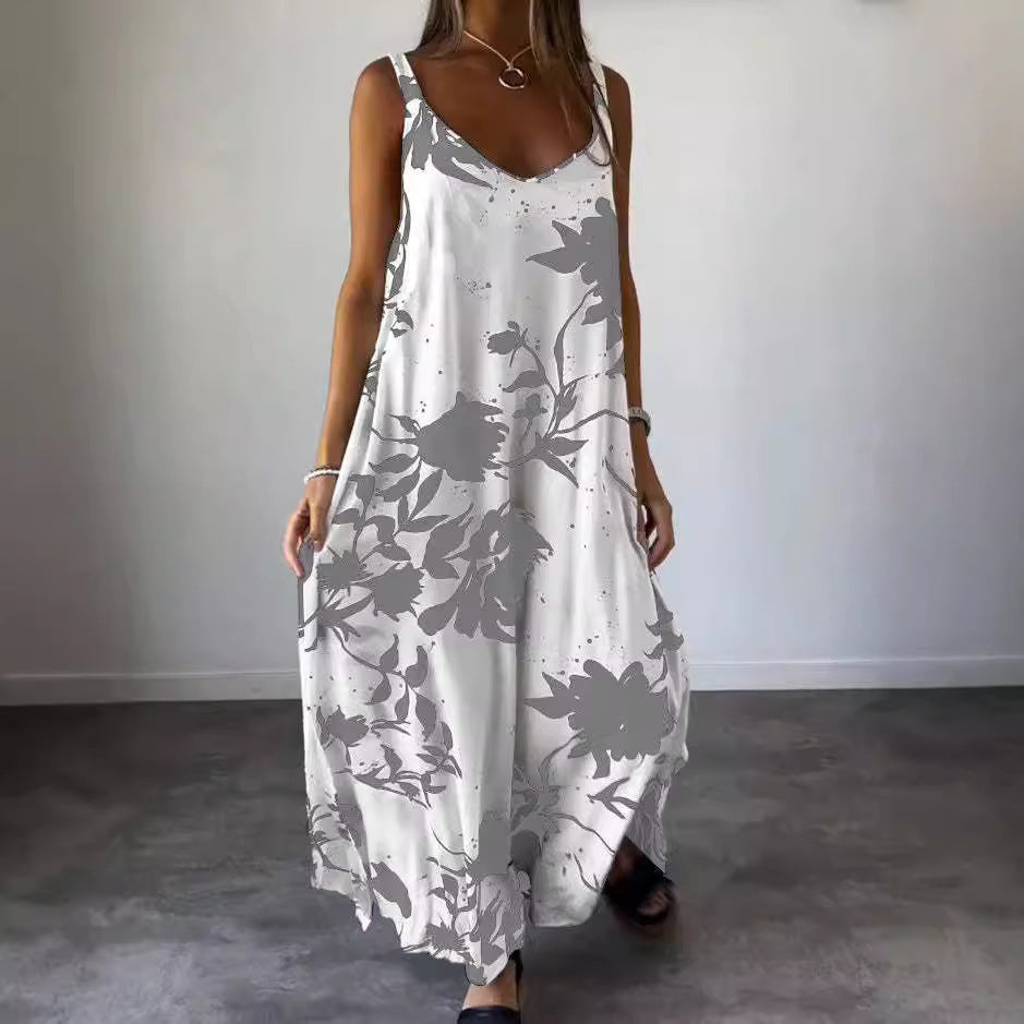 Bettina- Damen Sommerkleid Grau
