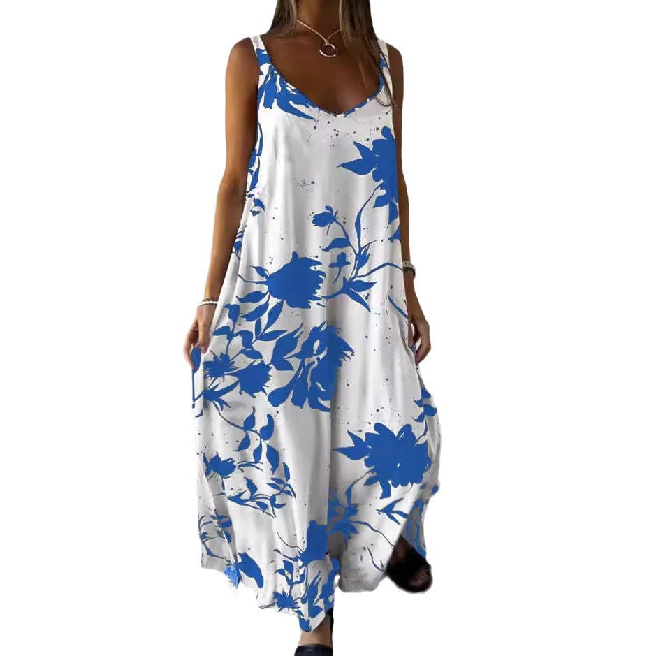 Bettina- Damen Sommerkleid Himmelblau