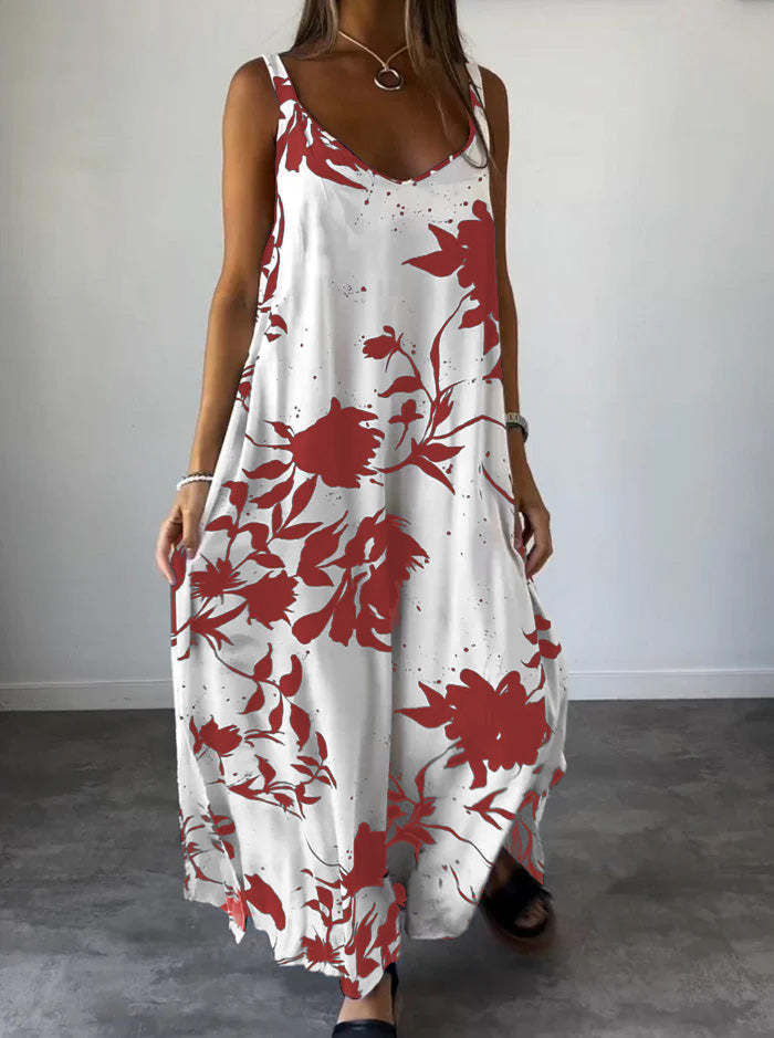 Bettina- Damen Sommerkleid Rot