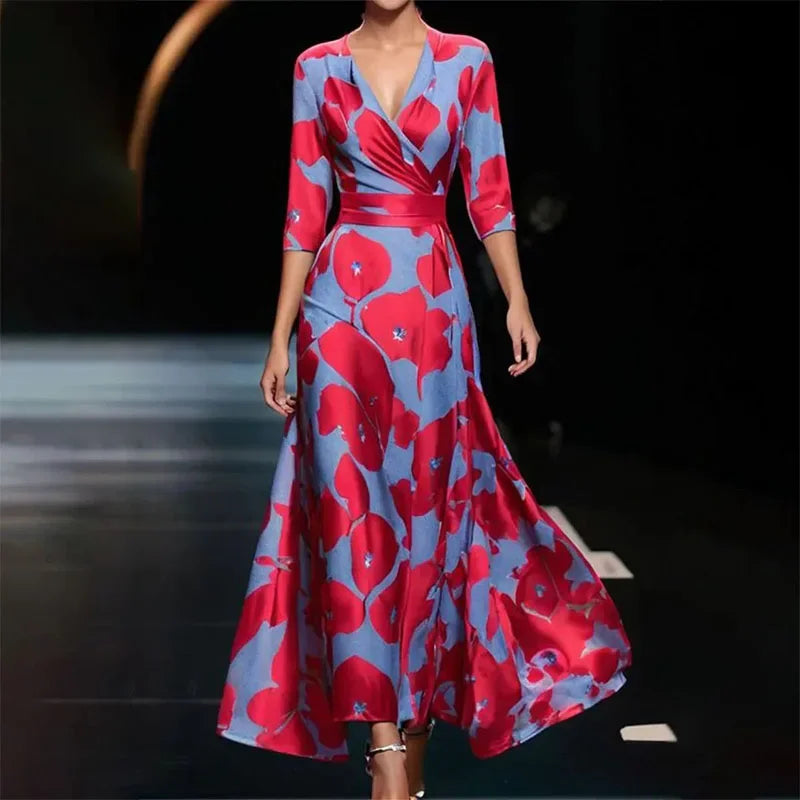 Bianka – Elegantes Maxikleid mit Blumenmuster 3