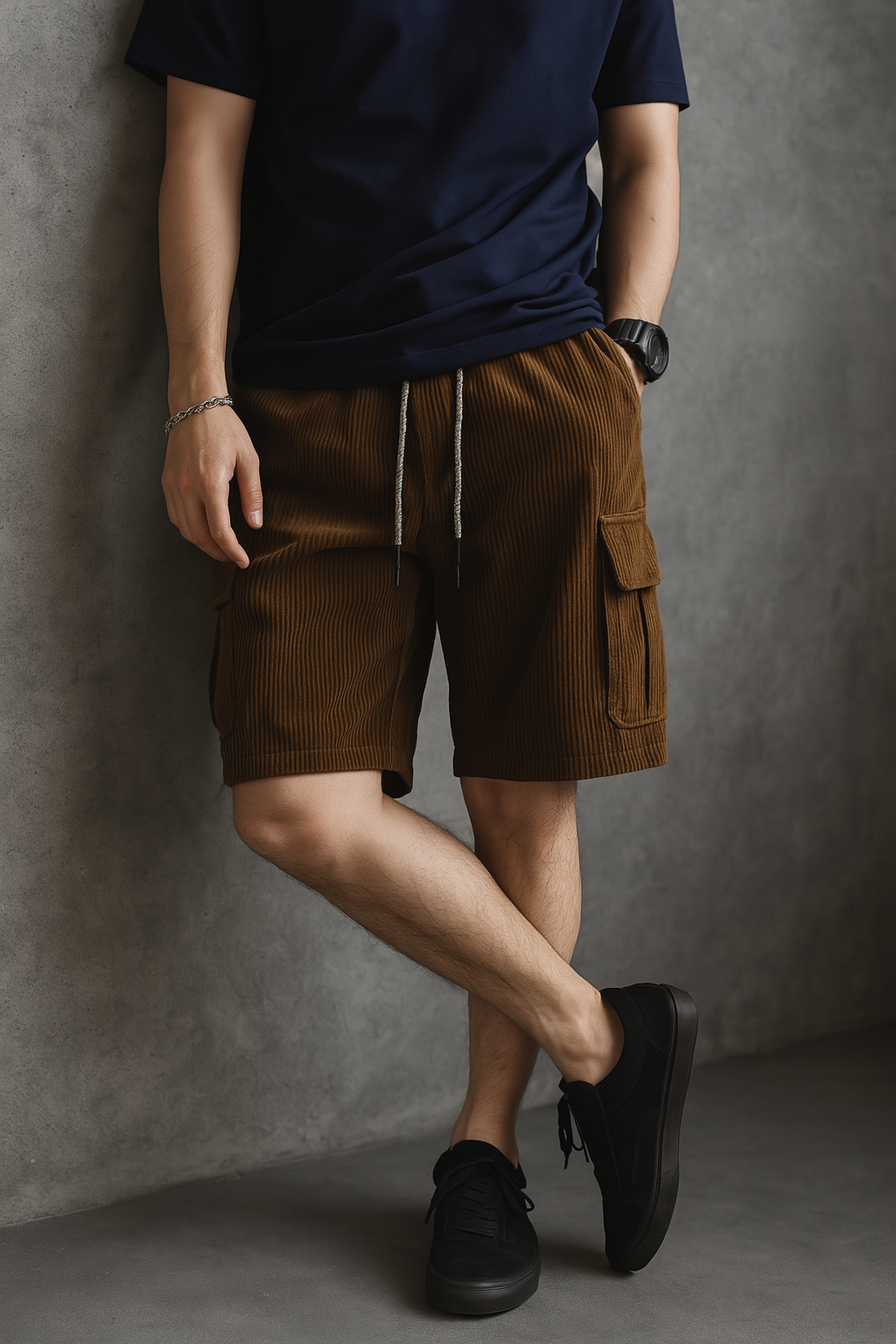 Michel - Cargoshorts aus Cord für Herren