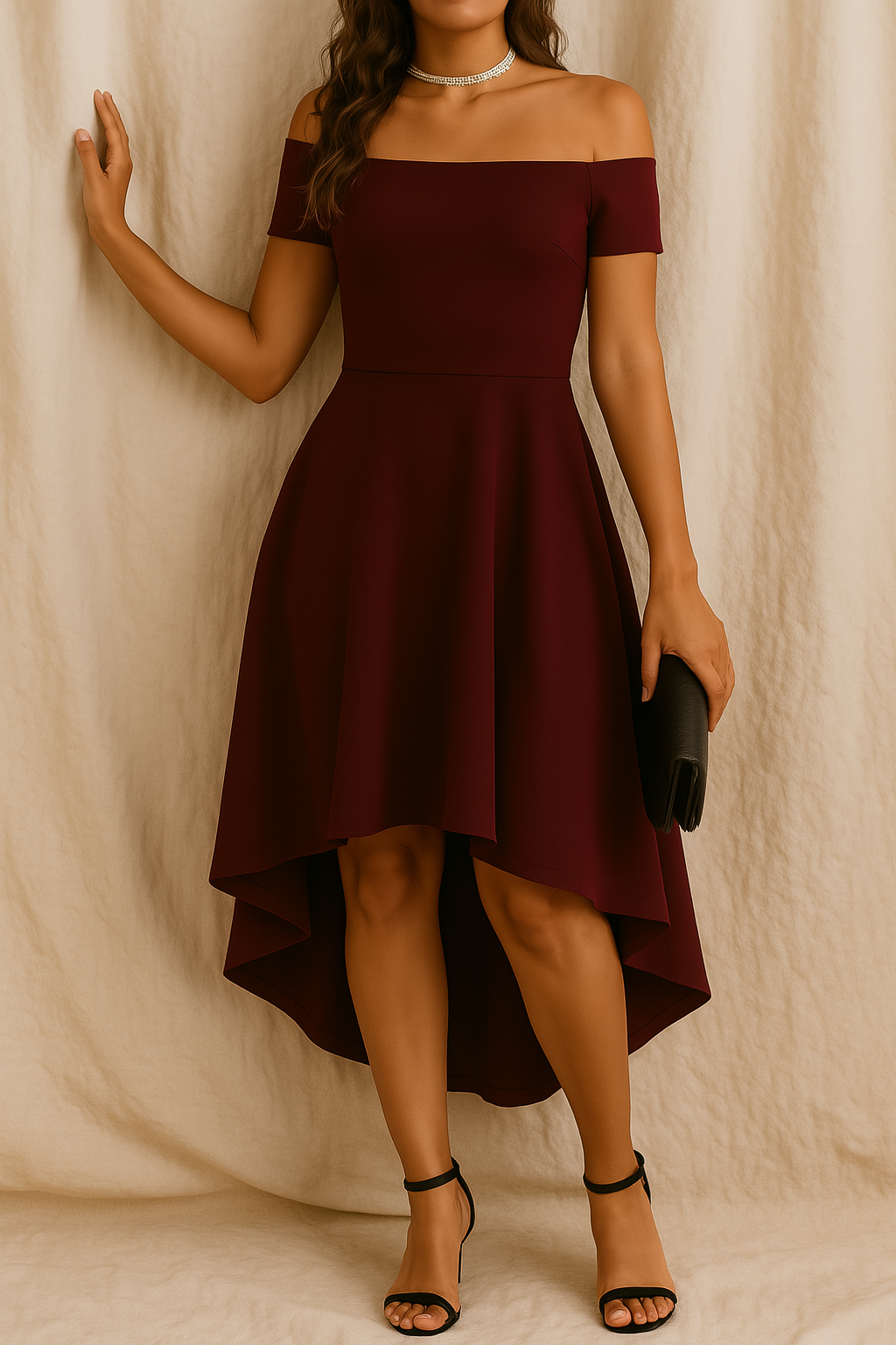 Jolene - Elegantes schulterfreies Kleid