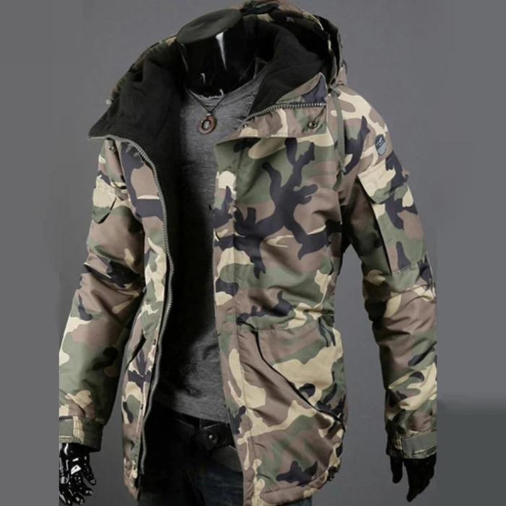 Ismael – Camouflage Jacke für Herren Lässig Modern