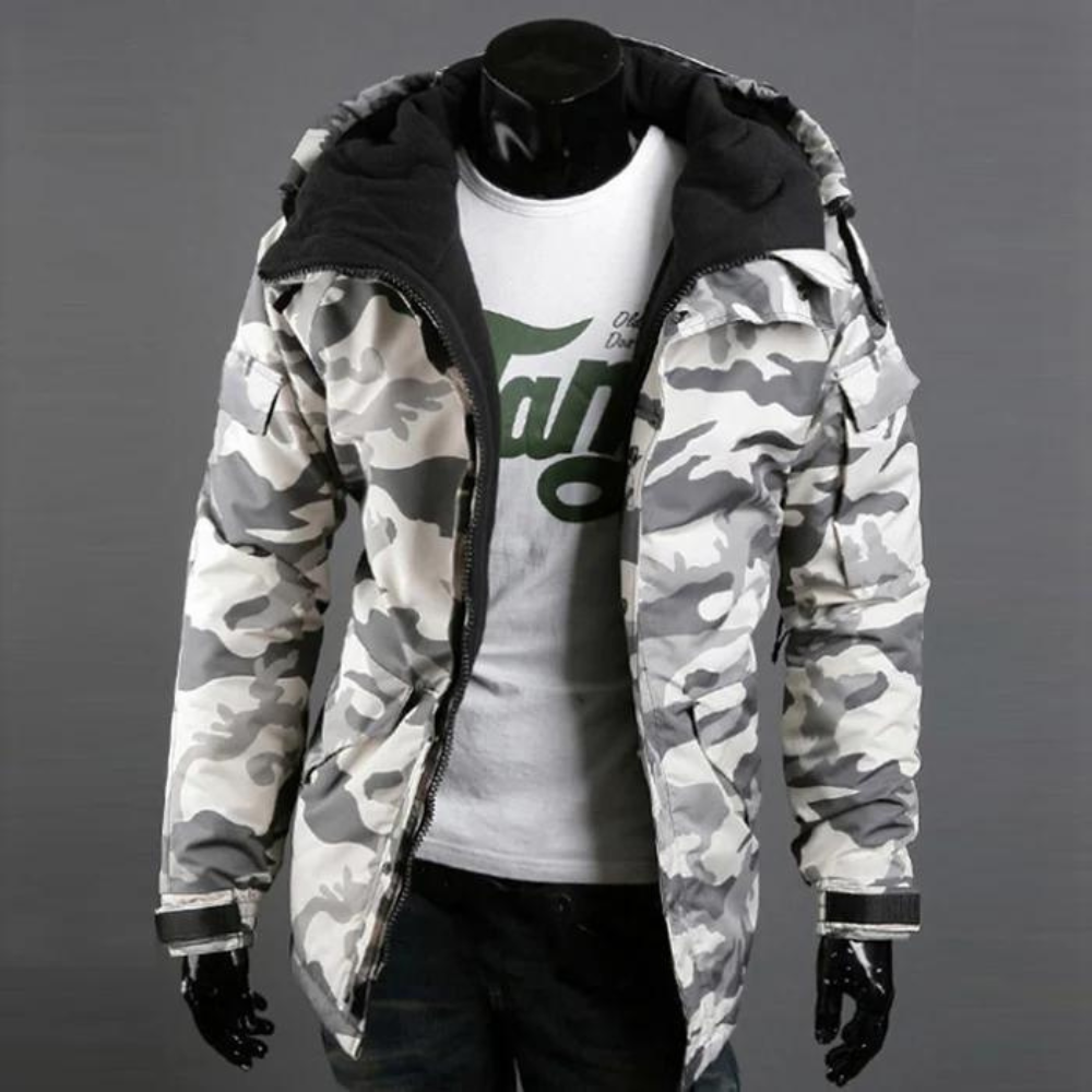 Ismael – Camouflage Jacke für Herren Lässig Modern