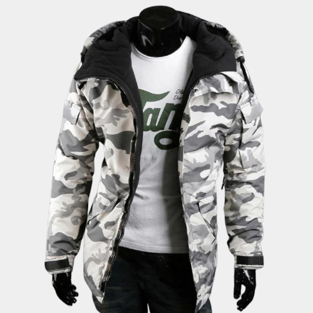 Ismael – Camouflage Jacke für Herren Lässig Modern