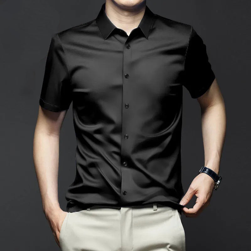 Cäcilian – Knitterfreies Herrenhemd mit Stil Schwarz