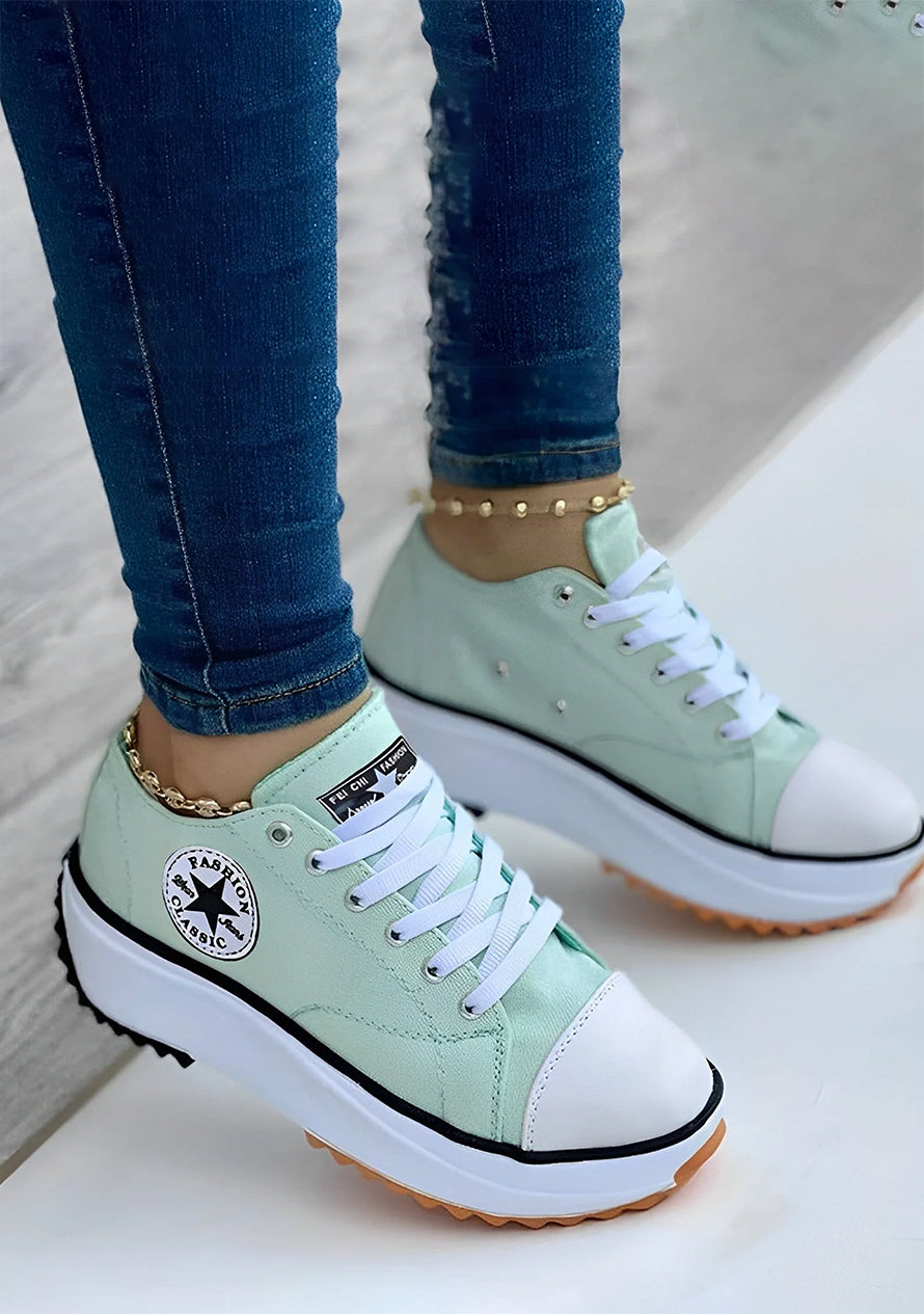 CanvasShoes - Damenmode Turnschuhe Grün