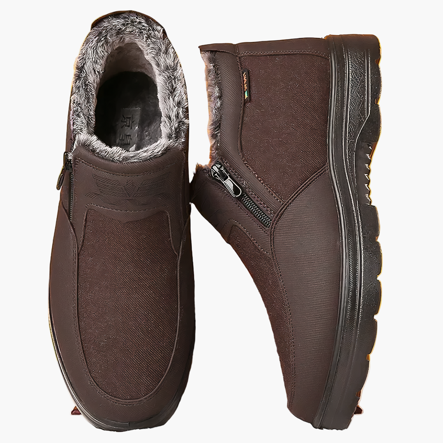 Cayden - Herren Orthopädische Winterstiefeletten Komfortabel Braun