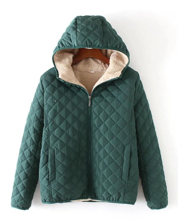 Helena – Stilvolle Winterjacke in Olivgrün