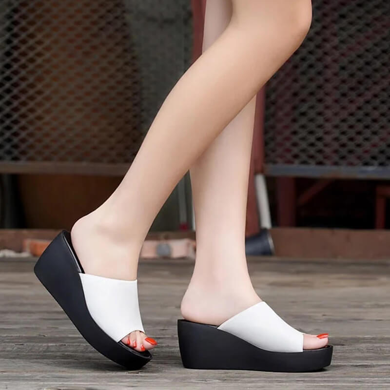Dagmar – Sommer Plateausandalen mit Trendfaktor Weiss 2