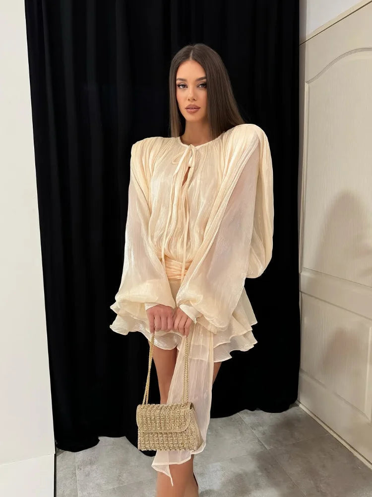 Brunhilde - Damen Spitzenkleid Mini