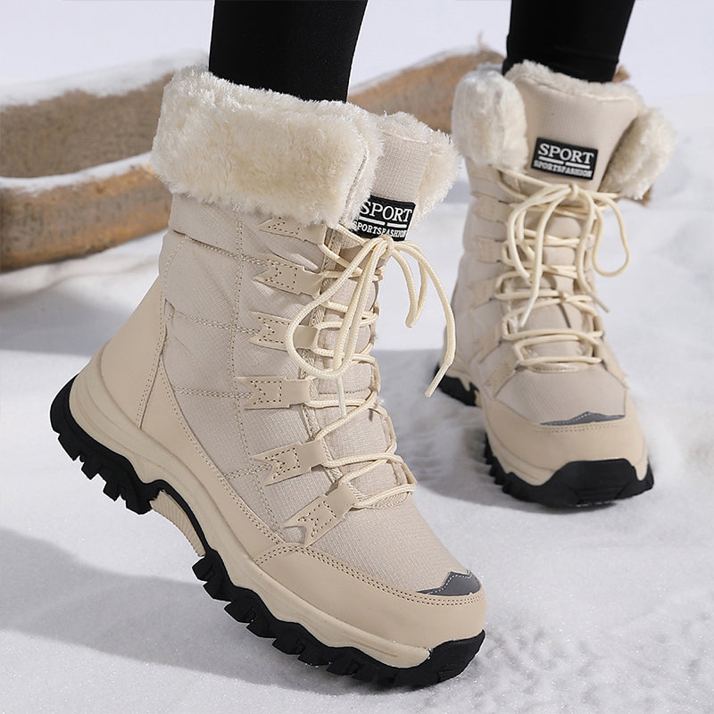 Damen wasserdichte, rutschfeste, warme Schneestiefel 1