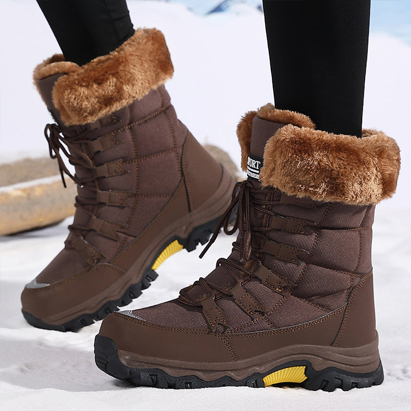 Damen wasserdichte, rutschfeste, warme Schneestiefel 2