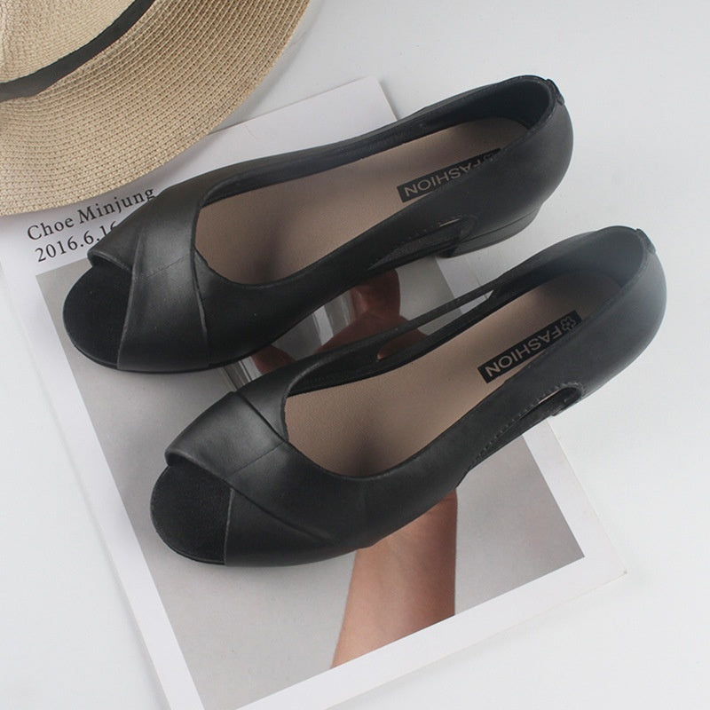 Daniela – Cut-Out Schuhe mit hohem Absatz Schwarz
