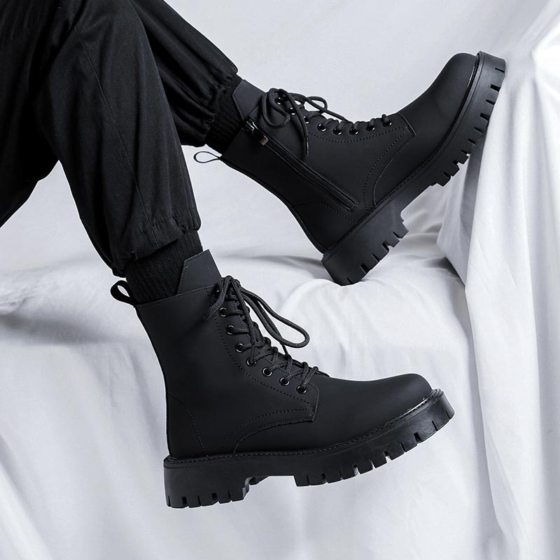 Daylan - Lange Stiefel aus weichem Leder für Herren