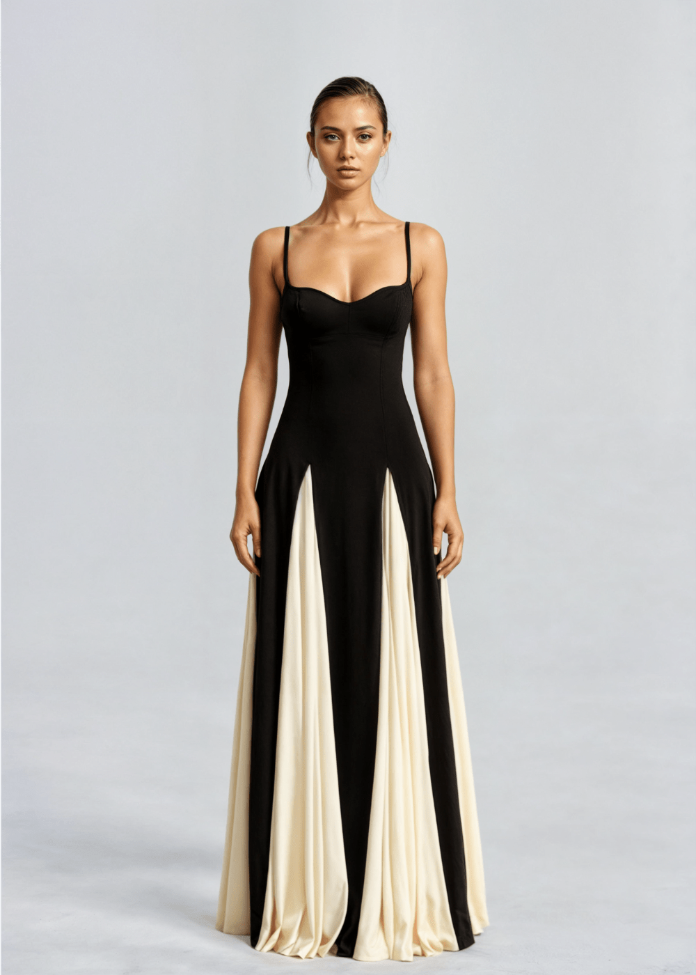 Deborah – Maxikleid Damen Elegant Fließend Festlich Look 2