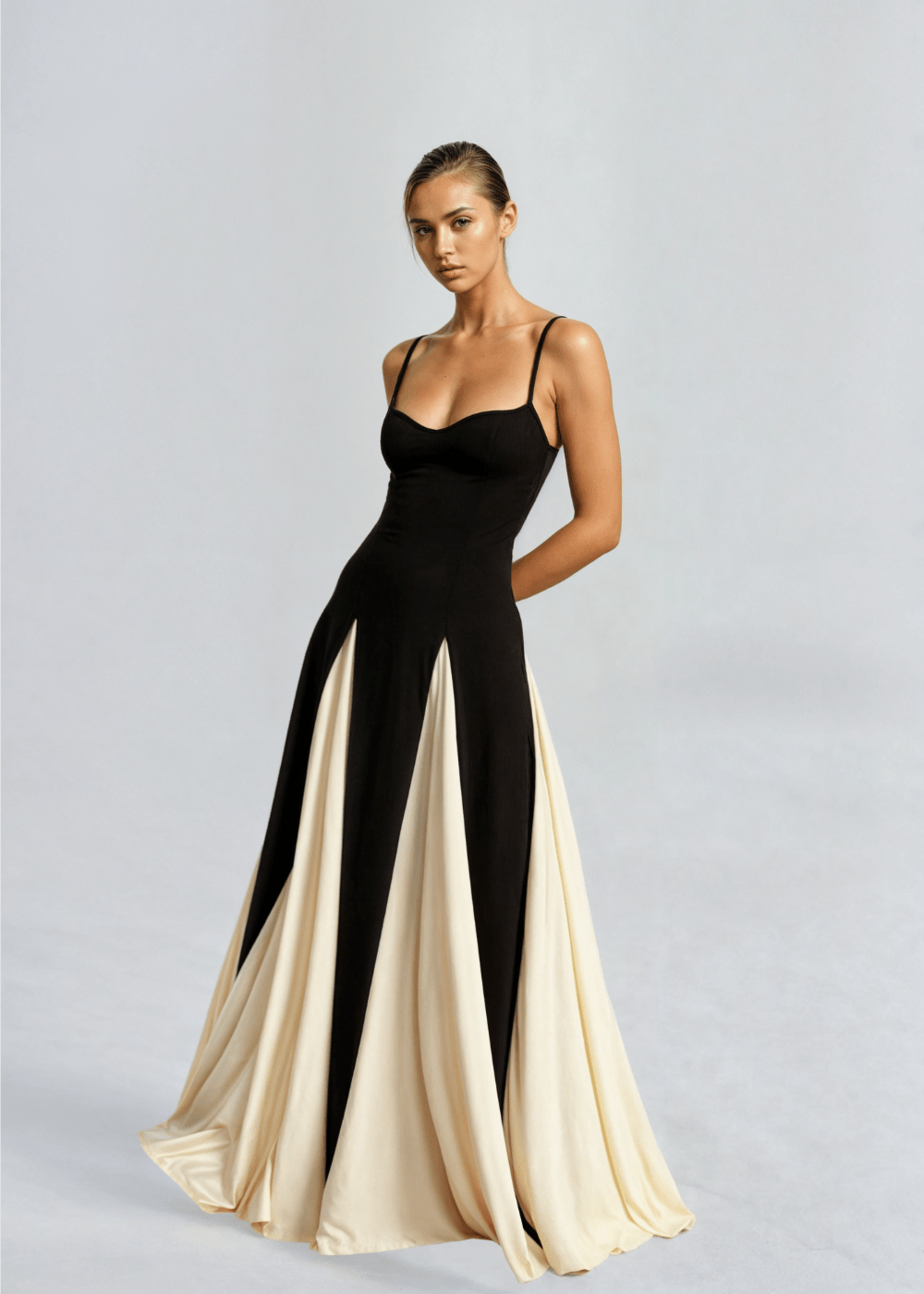 Deborah – Maxikleid Damen Elegant Fließend Festlich Look 4