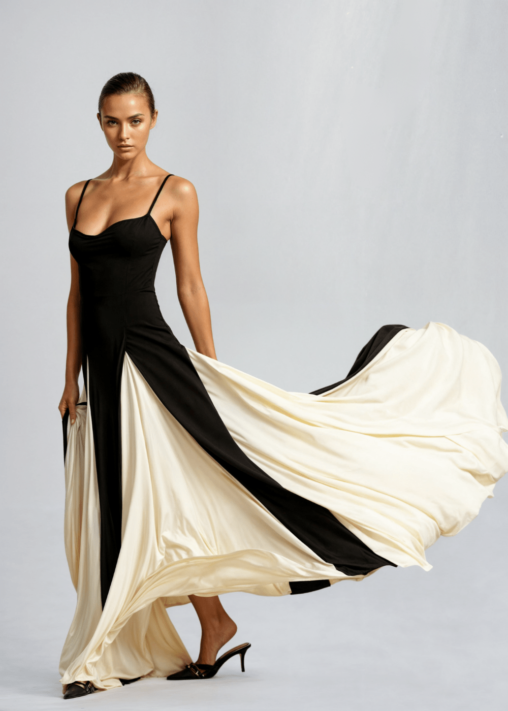 Deborah – Maxikleid Damen Elegant Fließend Festlich Look 6