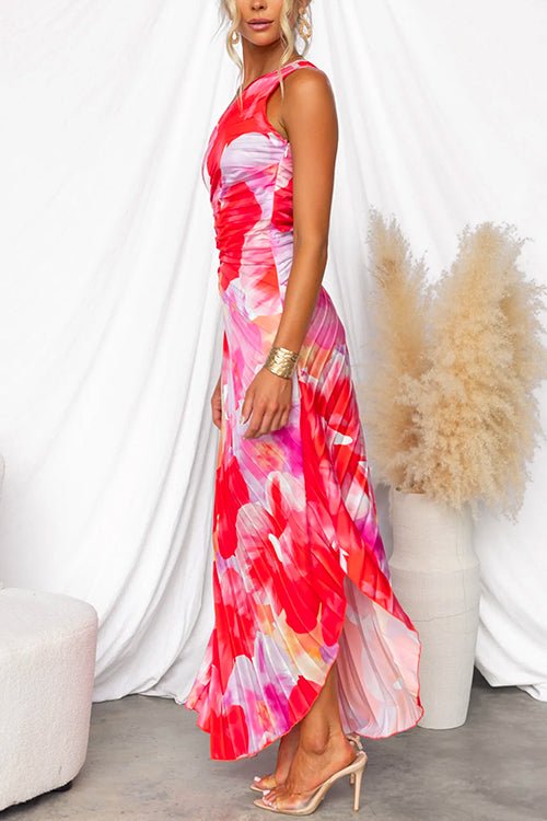 Diana – Plissiertes Sommerkleid Damen Leicht Elegant Luftig 3