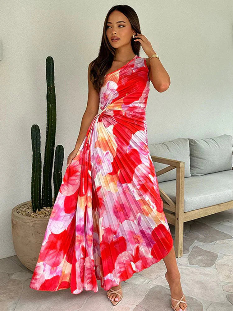 Diana – Plissiertes Sommerkleid Damen Leicht Elegant Luftig 5
