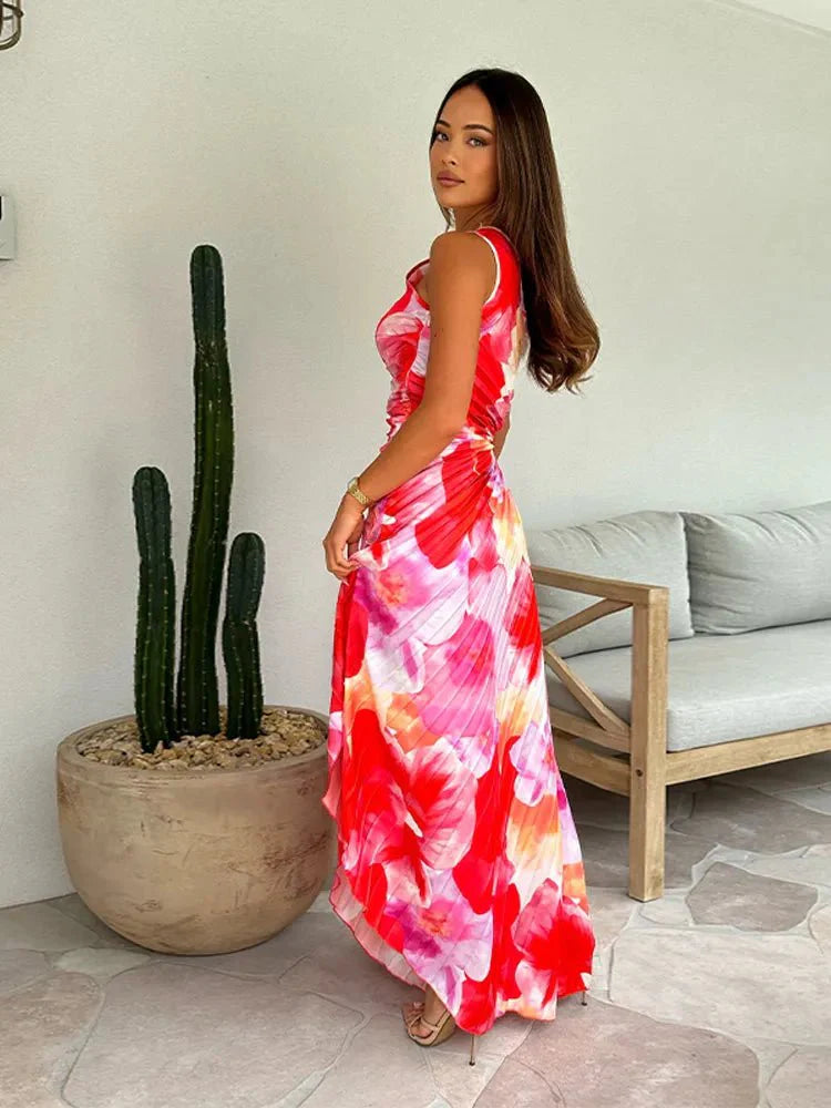 Diana – Plissiertes Sommerkleid Damen Leicht Elegant Luftig 7