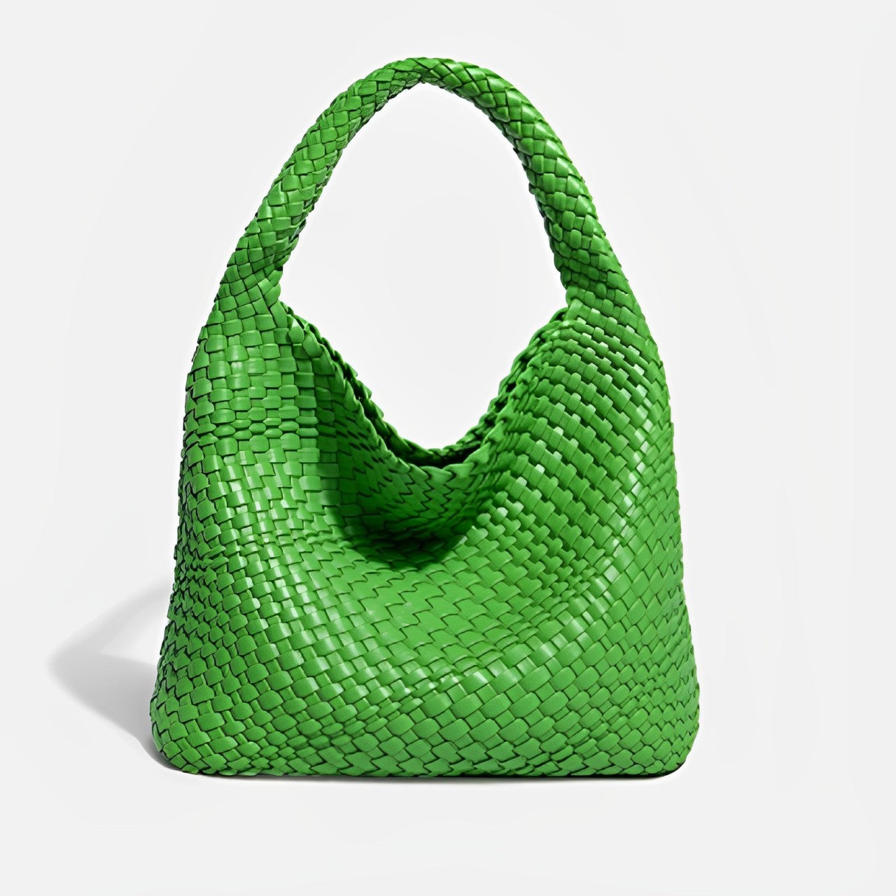 Dianne - Weiche Leder-Eimertasche handgefertigt Grün