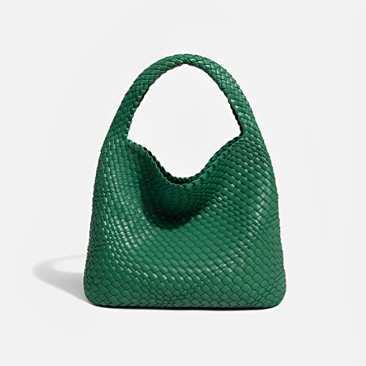 Dianne - Weiche Leder-Eimertasche handgefertigt Rennsport grün