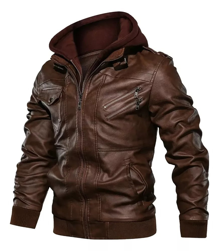 Diether - Hochwertige Lederjacke Braun