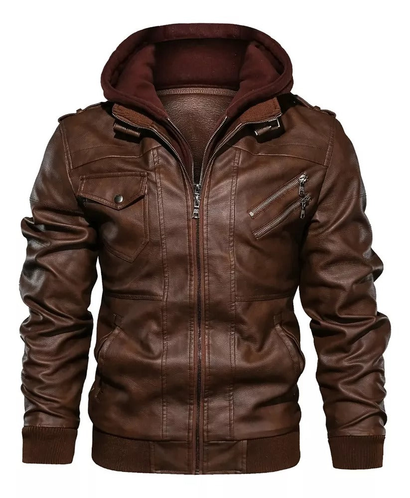 Diether - Hochwertige Lederjacke Braun 1