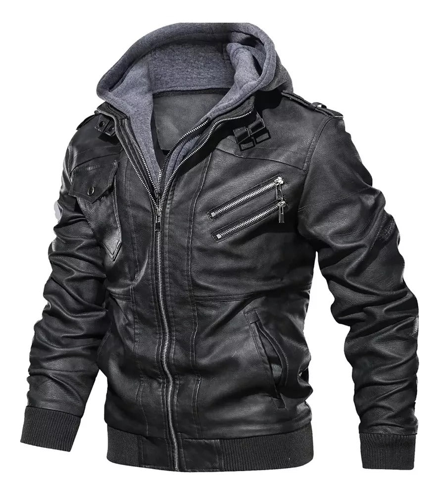 Diether - Hochwertige Lederjacke Schwarz